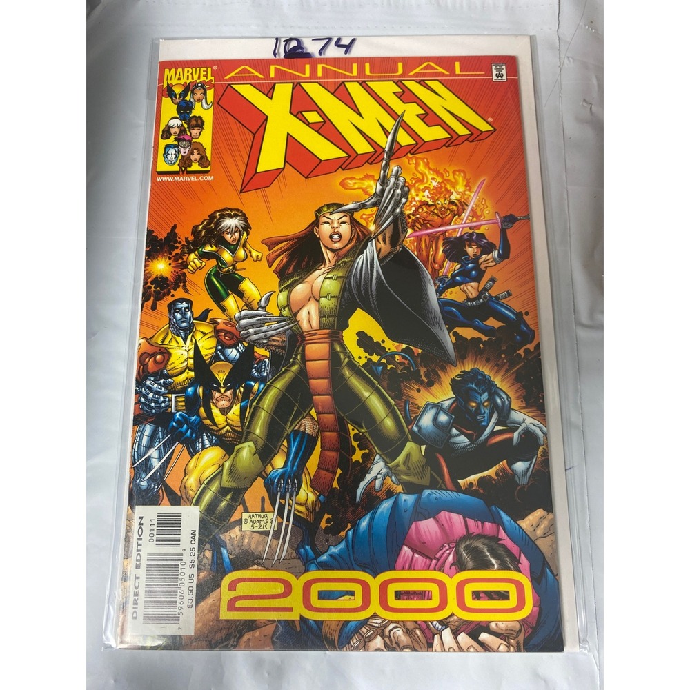 Marvel X-Men Annual 2000 Comic Book Wolverine Rogue Arthur Adams Cover Art